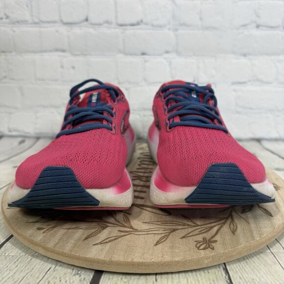 Brooks Glycerin 21 Sneakers Women Size 9.5 Pink Raspberry Estate Blue Run Shoes - Picture 2 of 11